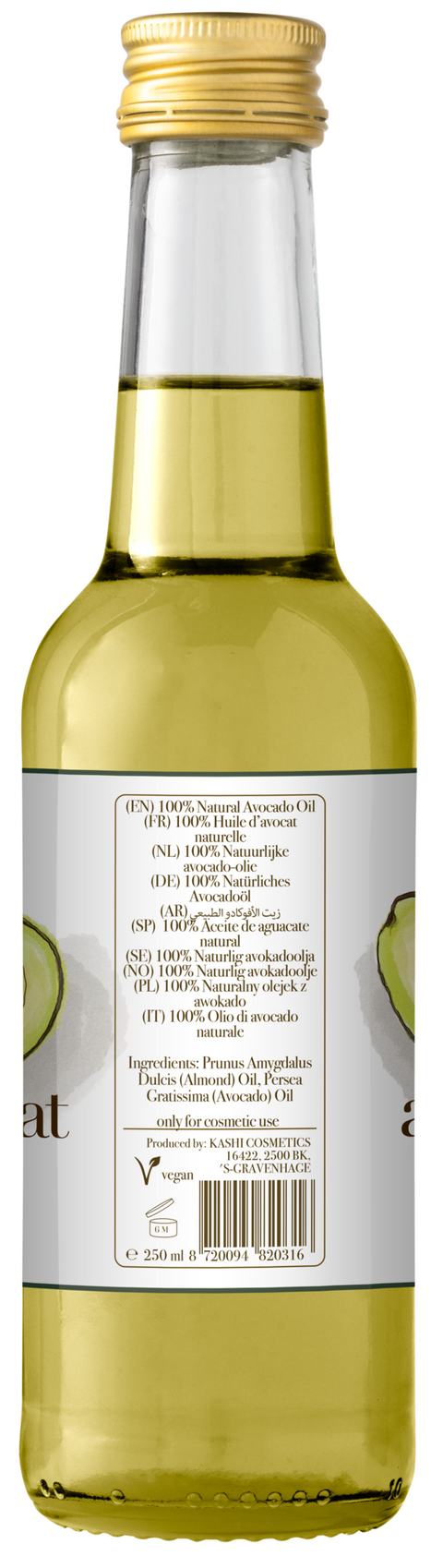 KASHI 100% NATURAL AVOCADO OIL 250 ML